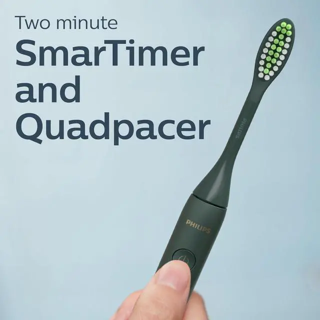 Alt view image 6 of 16 - Philips One by Sonicare Rechargeable Toothbrush, Green, (HY1200/28)