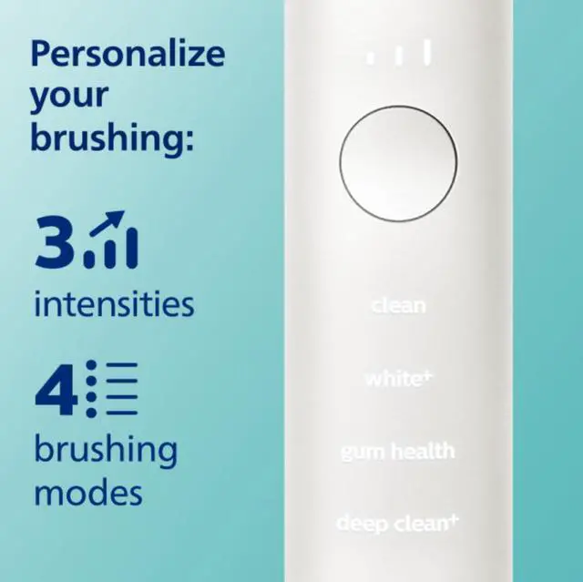 Alt view image 4 of 11 - Philips Sonicare DiamondClean Smart 9300 Electric Toothbrush, Sonic Toothbrush with App, Pressure Sensor, Brush Head Detection, 4 Brushing Modes and 3 Intensity Levels, Rosegold, (HX9903/65)