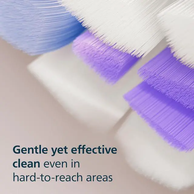 Alt view image 3 of 8 - Philips Sonicare S2 Sensitive - Genuine Replacement Electric Toothbrush Heads, White, 3 Pack, HX6053/77