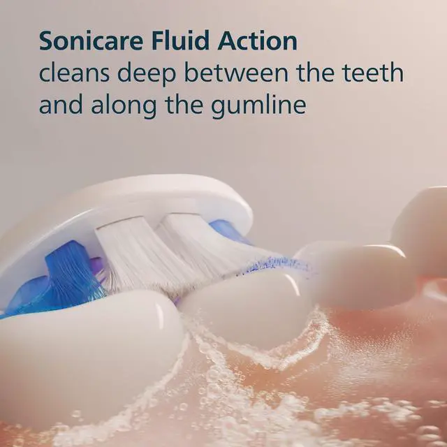 Alt view image 4 of 8 - Philips Sonicare S2 Sensitive - Genuine Replacement Electric Toothbrush Heads, White, 3 Pack, HX6053/77