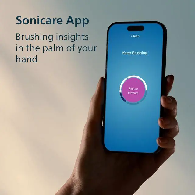 Alt view image 8 of 10 - Philips Sonicare 6500 Series Electric Toothbrush - Next-Generation Sonicare Technology, Pressure Sensor, 9 Brushing Settings, SmarTimer, BrushPacer, 21-day Runtime, Travel Case, Black, HX7411/08
