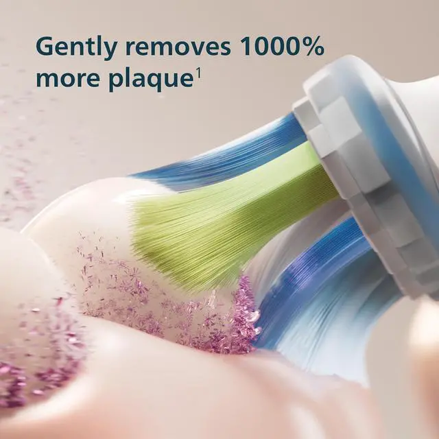 Alt view image 4 of 10 - Philips Sonicare 6500 Series Electric Toothbrush - Next-Generation Sonicare Technology, Pressure Sensor, 9 Brushing Settings, SmarTimer, BrushPacer, 21-day Runtime, Travel Case, Light Pink, HX7412/05