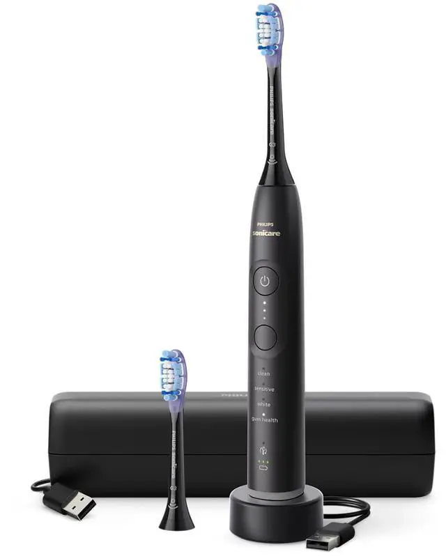 Alt view image 16 of 17 - Philips Sonicare - 7100 Electric Toothbrush - Next-Generation Sonicare Technology, 12 Brushing Settings, Travel Case - Black HX7421/06