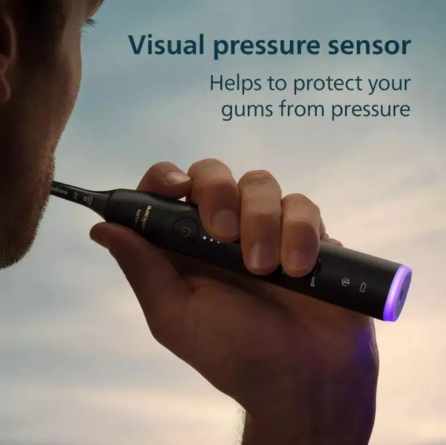 Alt view image 4 of 17 - Philips Sonicare - 7100 Electric Toothbrush - Next-Generation Sonicare Technology, 12 Brushing Settings, Travel Case - Black HX7421/06