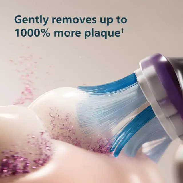 Alt view image 5 of 12 - Philips Sonicare 7100 Series Electric Toothbrush - Next-Generation Sonicare Technology, Pressure Sensor, 12 Brushing Settings, SmarTimer, 21-day Runtime, Travel Case, Navy Blue, HX7423/04