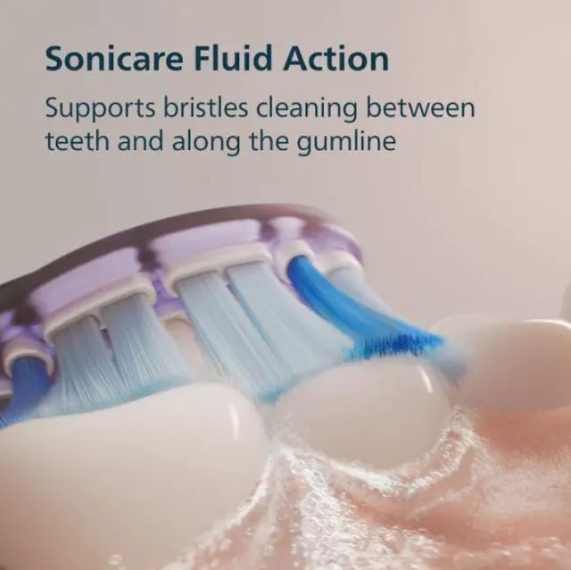 Alt view image 7 of 12 - Philips Sonicare 7100 Series Electric Toothbrush - Next-Generation Sonicare Technology, Pressure Sensor, 12 Brushing Settings, SmarTimer, 21-day Runtime, Travel Case, Navy Blue, HX7423/04