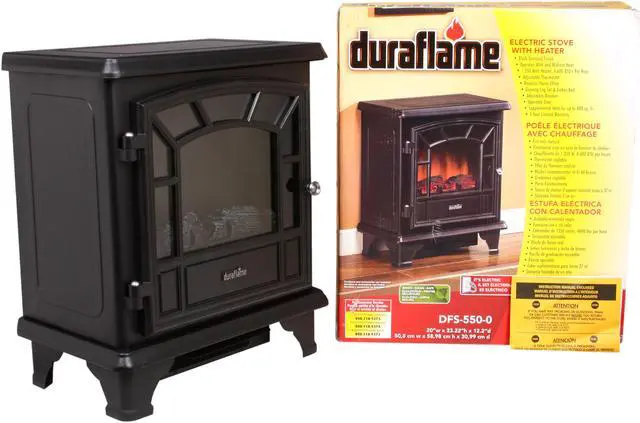 Alt view image 5 of 5 - Duraflame 20" Duraflame Freestanding Electric Stove - DFS-550-0