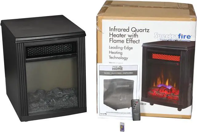Alt view image 8 of 8 - Twin Star 10QF9239-BLK-A04 1500 Watt Infrared Heater w/ Flame Effects, Black (1000 sq. ft. Room)