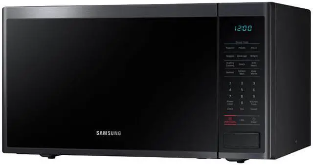 Alt view image 2 of 4 - Samsung MS14K6000AG/AA 1.4 cu.ft. Countertop Microwave, Black Stainless Steel