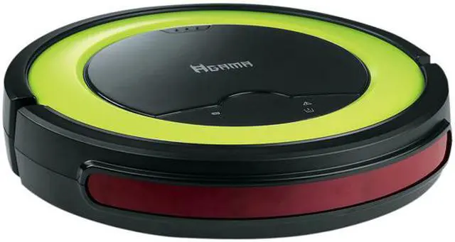 Alt view image 3 of 5 - Agama AG-CEVC-RC330A AiBOT Robotic Vacuum (Black/Green)