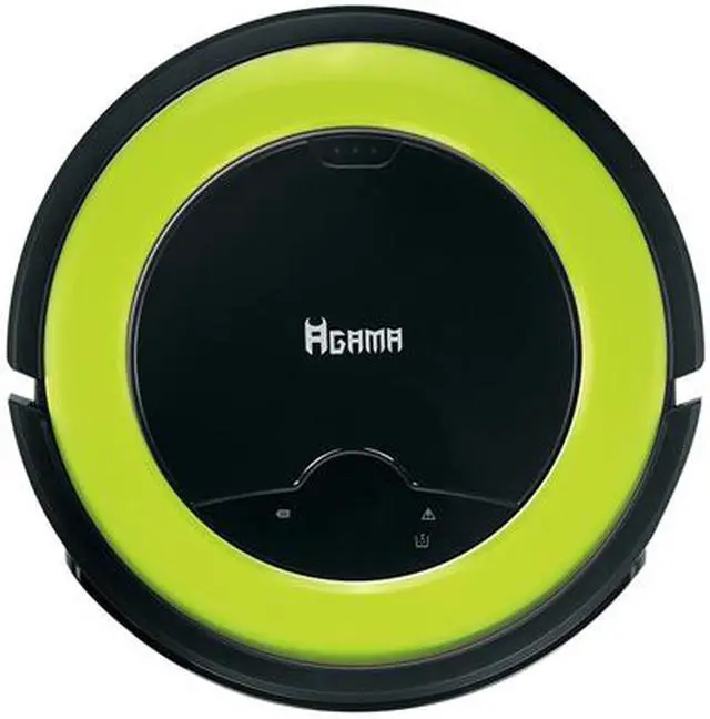 Alt view image 4 of 5 - Agama AG-CEVC-RC330A AiBOT Robotic Vacuum (Black/Green)