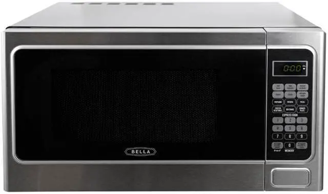 Alt view image 4 of 7 - Bella 1000 Watts 1.1 Cu. Ft 1000-Watt Family Sized Microwave Oven, Stainless Steel and Black BMO11ABTBKC Stainless Steel and Black