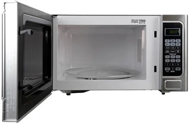 Alt view image 5 of 7 - Bella 1000 Watts 1.1 Cu. Ft 1000-Watt Family Sized Microwave Oven, Stainless Steel and Black BMO11ABTBKC Stainless Steel and Black