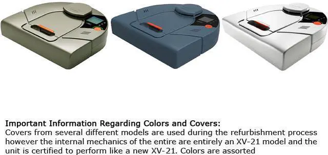 Alt view image 2 of 12 - Neato XV-21/XV-RS/HP Pet & Allergy Automatic Vacuum Cleaner, Colors May Vary, Mfr Refurb