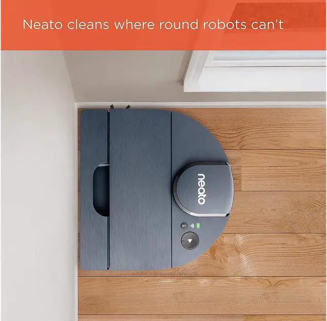 Alt view image 5 of 11 - Neato D8 Intelligent Robot Vacuum Wi-Fi Connected with LIDAR Navigation, Brushed Indigo