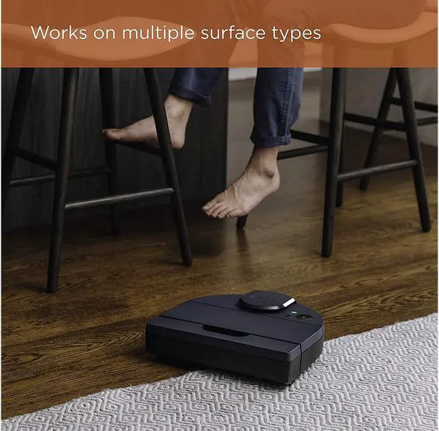 Alt view image 6 of 11 - Neato D8 Intelligent Robot Vacuum Wi-Fi Connected with LIDAR Navigation, Brushed Indigo