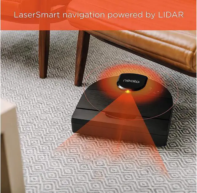 Alt view image 6 of 10 - Neato D9 Intelligent Robot Vacuum, Flexible and Adaptable for No-compromises Cleaning in Medium Sized-homes