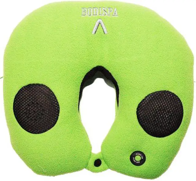 Main image of BodiSpa The Traveler Personal Massager Neck Pillow w/ Speakers MP3 Compatibility (Green)