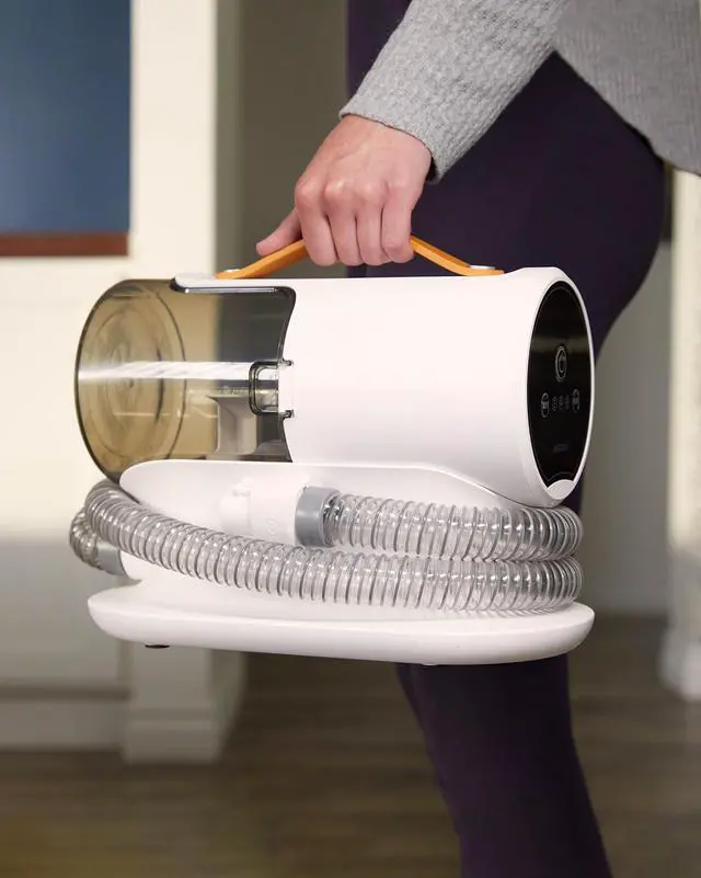 Alt view image 7 of 9 - AIRROBO PG100 Pet Grooming Vacuum (12000pa Suction) 5 Grooming Tools, 2L Dust Cup