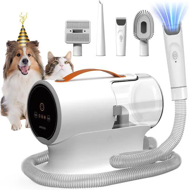 Main image of AIRROBO PG100 Pet Grooming Vacuum (12000pa Suction) 5 Grooming Tools, 2L Dust Cup