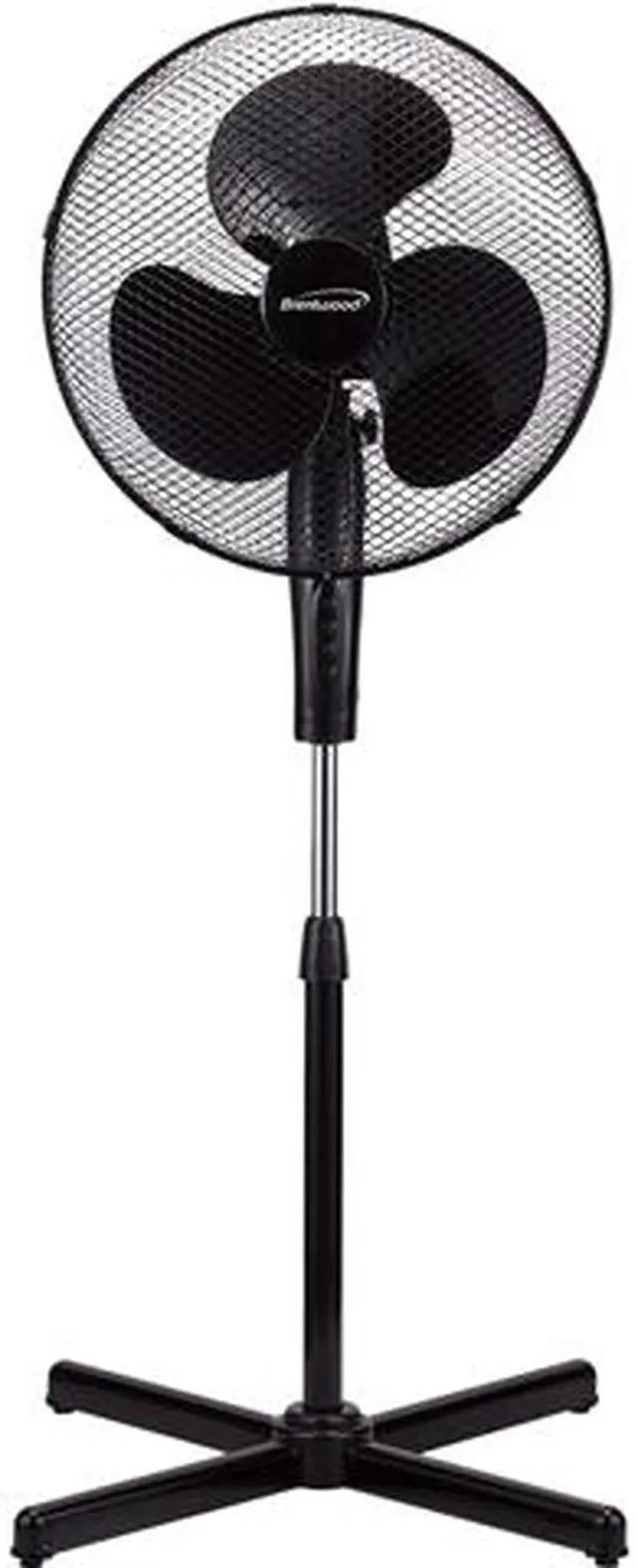 Main image of Brentwood F-16SMB 16” Oscillating Stand Fan Black