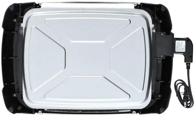 Alt view image 5 of 5 - Brentwood Select 1200 Watt Electric Indoor Grill & Griddle Brushed  Stainless Steel TS-641