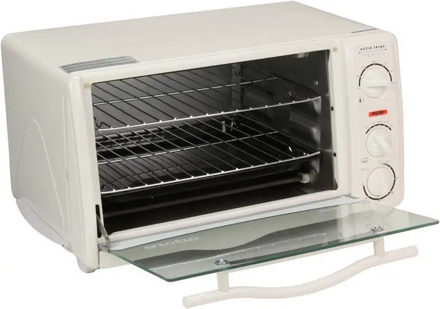 Alt view image 5 of 7 - Euro-Pro TO156 White Extra-Large-Capacity 6 Slice Toaster Oven