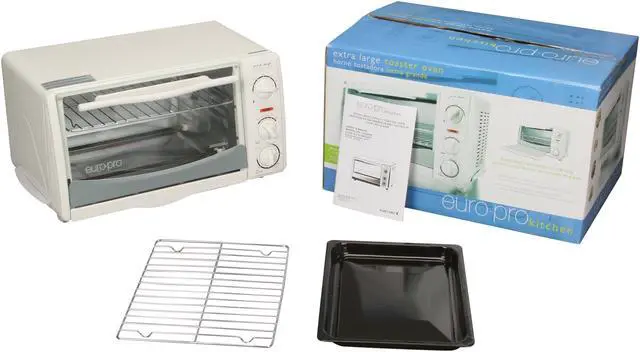 Alt view image 7 of 7 - Euro-Pro TO156 White Extra-Large-Capacity 6 Slice Toaster Oven