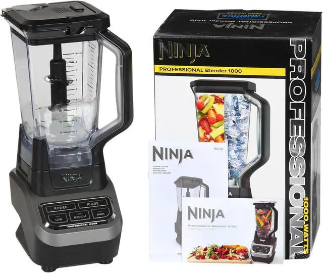 Alt view image 8 of 8 - Ninja BL610 Black 72 oz. Jar Size Professional Blender 3 speeds