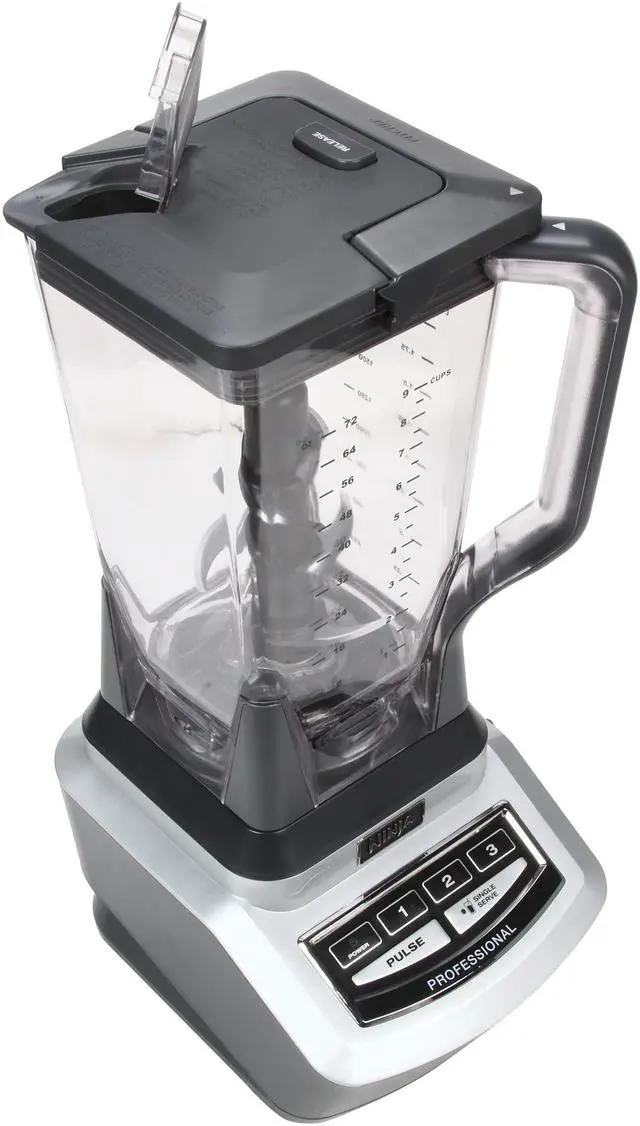 Alt view image 6 of 9 - Ninja BL740 Metallic 72 oz. Jar Size Professional Blender and Single Serve 3 speeds