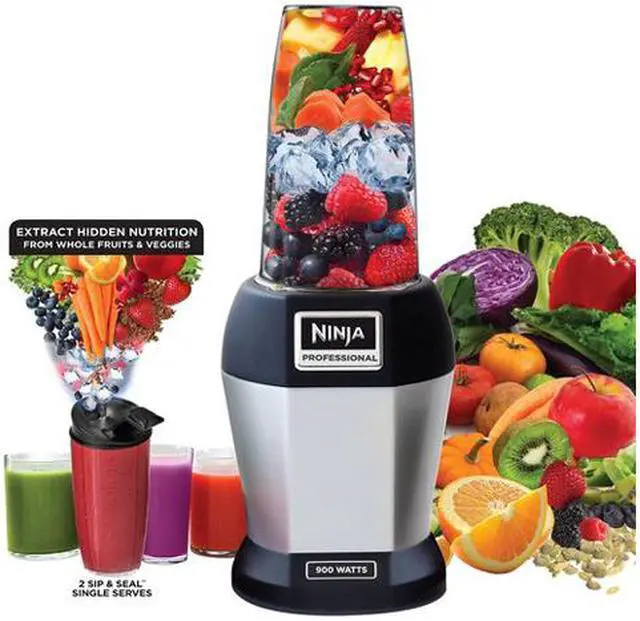 Alt view image 5 of 6 - Nutri Ninja Pro Deluxe 900W Professional Power Blender Nutrient Extractor BL451
