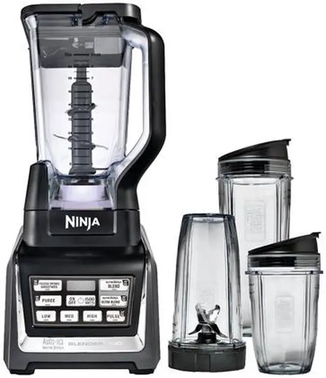 Alt view image 2 of 5 - Nutri Ninja Blender Duo with Auto-iQ (BL642) 2HP Blender Mixer Processor