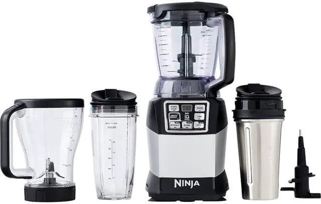 Main image of Ninja BL491 Silver 40 oz. Jar Size Nutri Ninja Auto-iQ Compact System