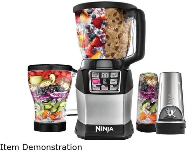 Alt view image 4 of 4 - Ninja BL491 Silver 40 oz. Jar Size Nutri Ninja Auto-iQ Compact System