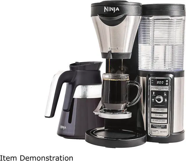 Alt view image 2 of 7 - Ninja Coffee Bar Brewer with Glass Carafe and Auto-IQ One Touch Intelligence CF080Z