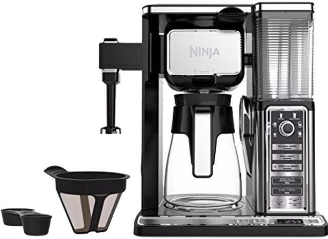 Restored Ninja SingleServe, PodFree Coffee Maker Bar with Hot and
