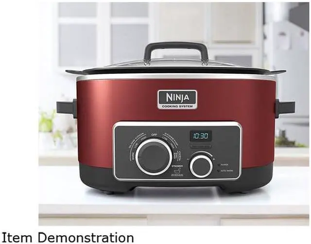 Alt view image 6 of 7 - Ninja 6-Quart Capacity Multicooker with 4-in-1 Cooking System, Red MC950ZCN