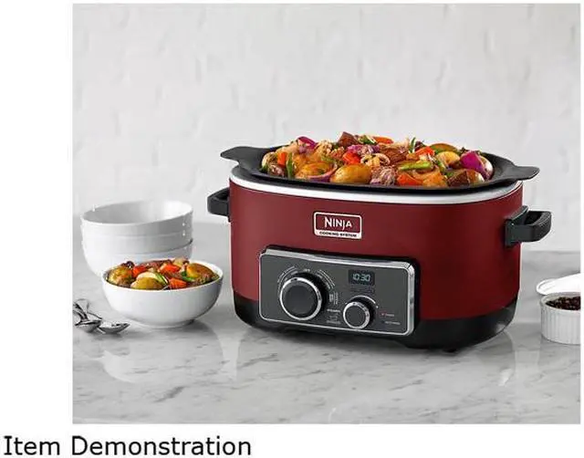Alt view image 7 of 7 - Ninja 6-Quart Capacity Multicooker with 4-in-1 Cooking System, Red MC950ZCN
