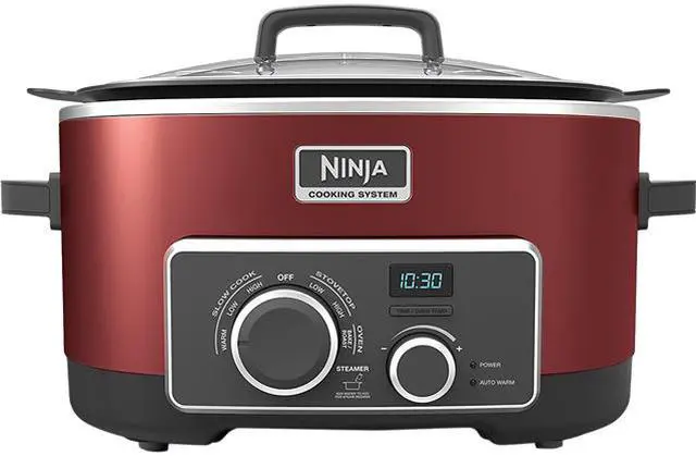 Main image of Ninja 6-Quart Capacity Multicooker with 4-in-1 Cooking System, Red MC950ZCN