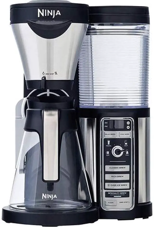 Refurbished: Ninja CF080W Black Refurbished Coffee Bar with Glass