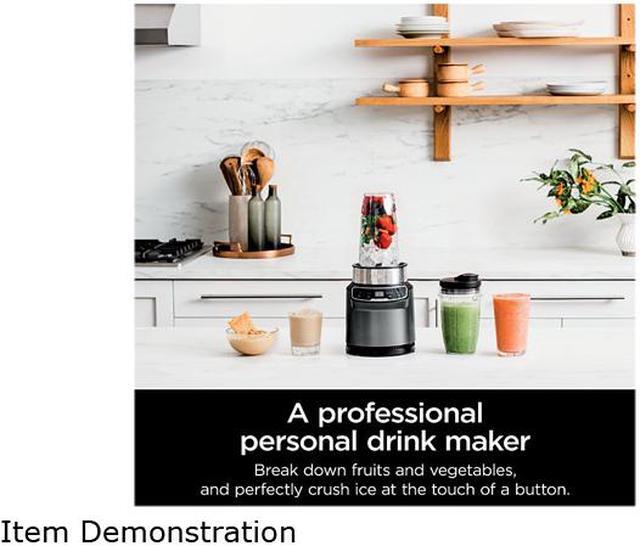 Alt view image 5 of 6 - Ninja Nutri-Blender Pro with Auto IQ, 1000 Watts, Personal Blender (BN400C)