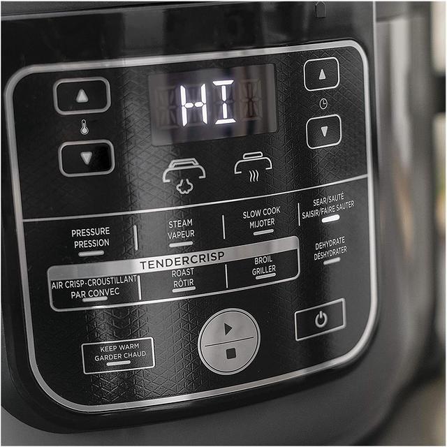 NINJA OP301 Foodi 9-in-1 Pressure, Slow Cooker, Air Fryer and More, with  6.5 Quart Capacity and a High Gloss Finish (Renewed)