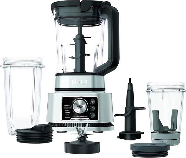 Ninja Foodi Power Blender & Processor System with Smoothie Bowl Maker and  Nutrient Extractor, Black/Silver (SS351C) 
