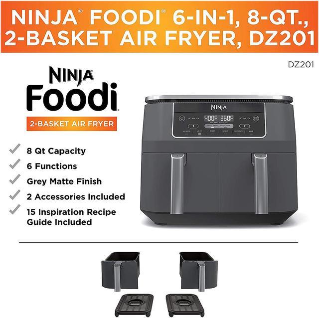 Ninja Foodi® 6-in-1 8-Quart 2-Basket Air Fryer with DualZone Technology