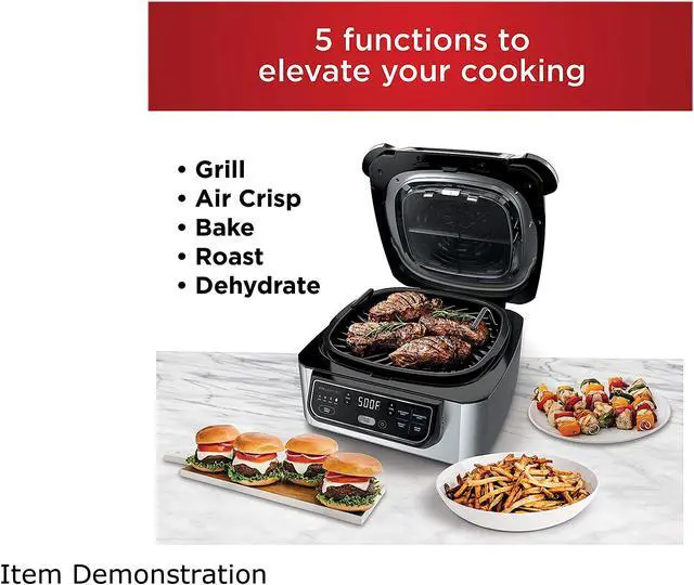 Alt view image 4 of 7 - Ninja Foodi 5-in-1 Indoor Grill (AG301CCA)
