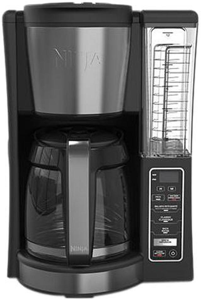 Ninja 12-Cup Programmable Coffee Maker with Classic and Rich Brews, 60 oz.  Water Reservoir, and Thermal Flavor Extraction (CE201), Black/Stainless
