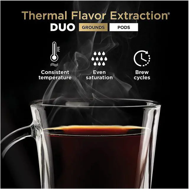 Alt view image 5 of 9 - Ninja CFP301 DualBrew Pro Specialty 12-Cup Drip Maker with Glass Carafe, Single-Serve for Coffee Pods or Grounds, with 4 Brew Styles, Frother & Separate Hot Water System, Black