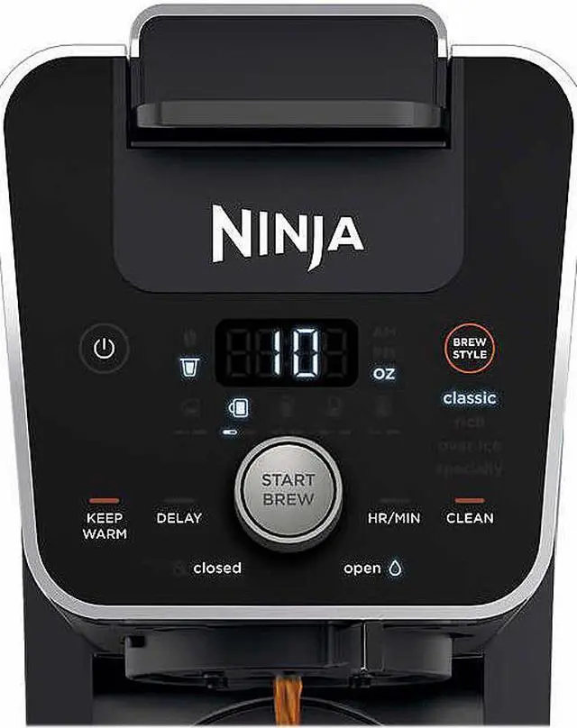 Alt view image 3 of 7 - Ninja CFP451CO Black XL DualBrew Coffee Maker