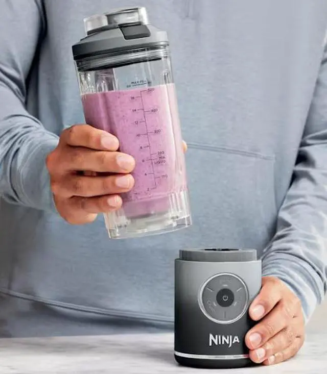 Alt view image 2 of 5 - Ninja Blast Max Cordless Portable Blender Cool Grey, 22 oz