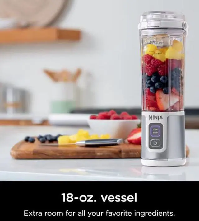 Alt view image 4 of 8 - Ninja Blast Portable Blender White, 18 oz